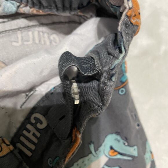 Boys Short 365 Kids GRANIMALS Dinosaur Size 8 Gray Shorts - Picture 3 of 4